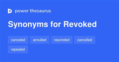 another word for revoked.